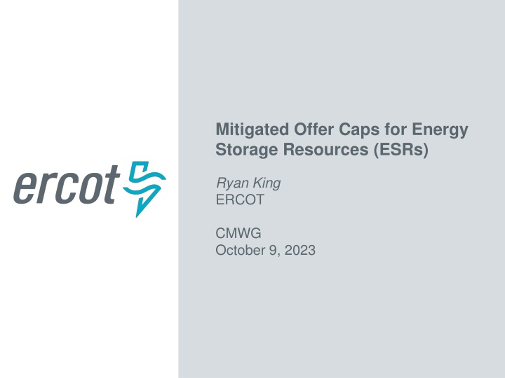 mitigated offer caps for energy storage resources