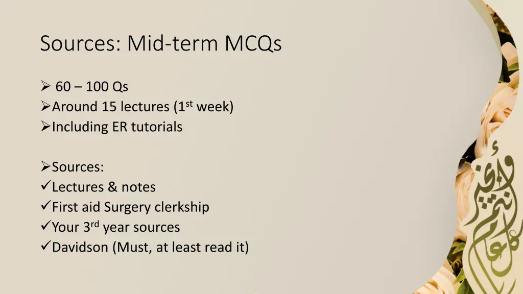 sources mid term mcqs