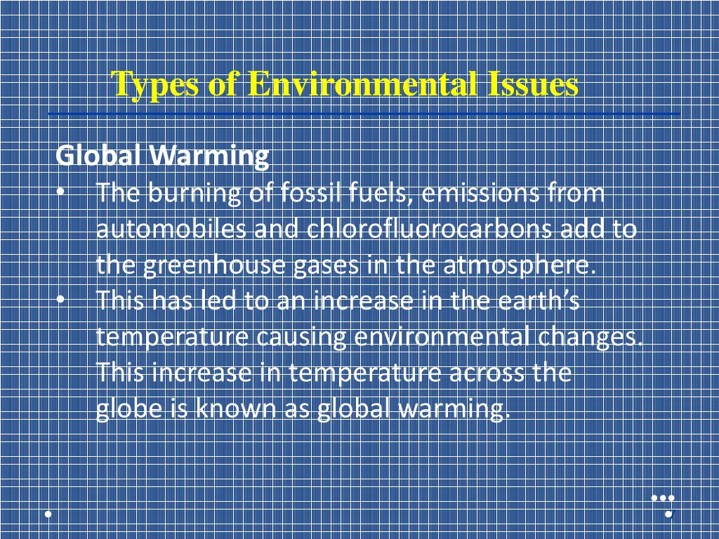 types of environmental issues 1