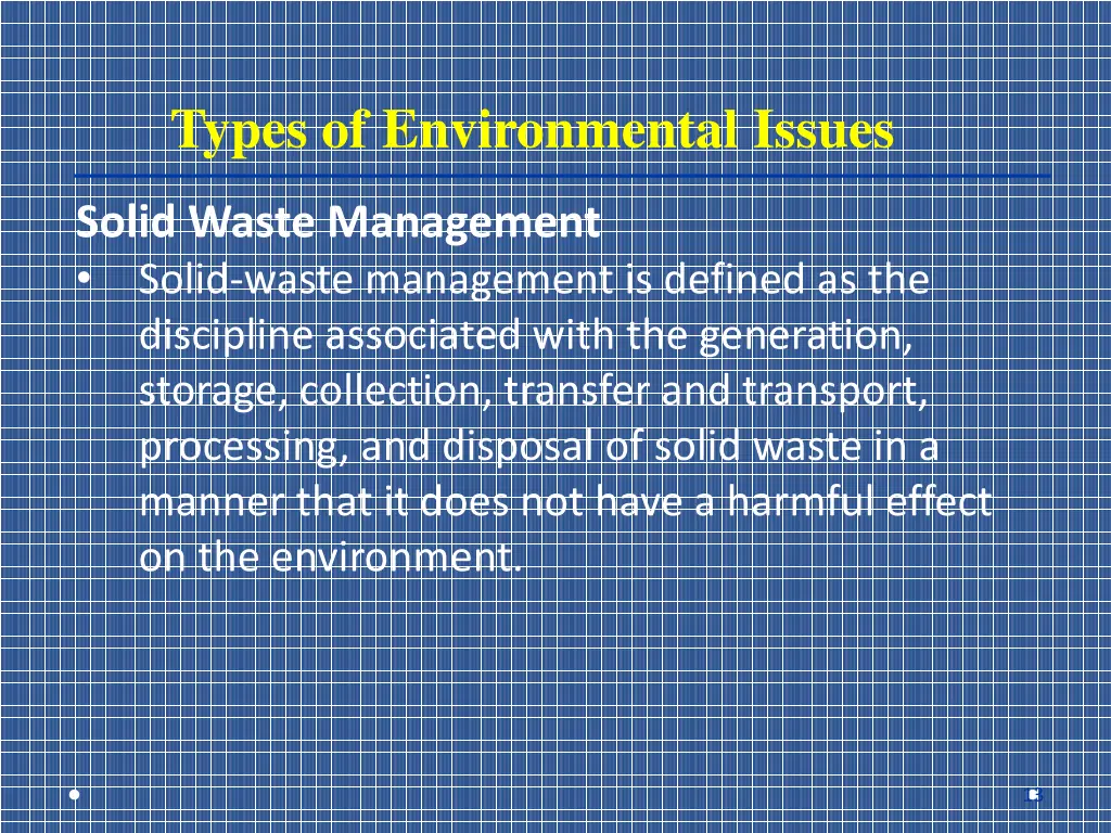 types of environmental issues 7