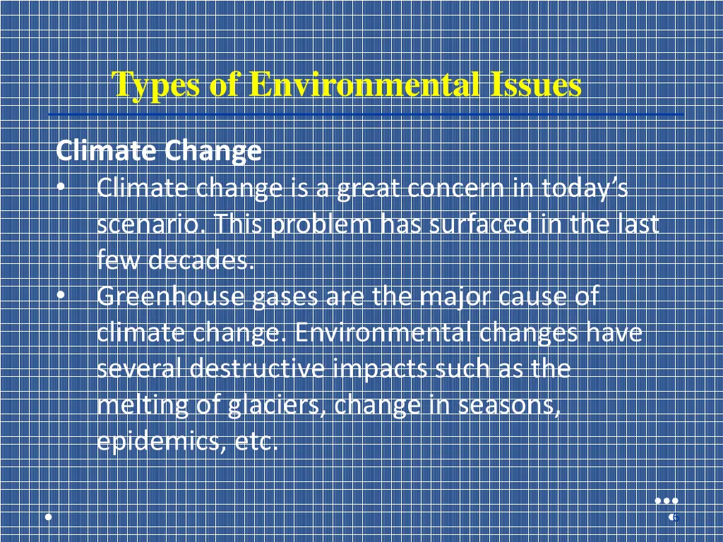types of environmental issues
