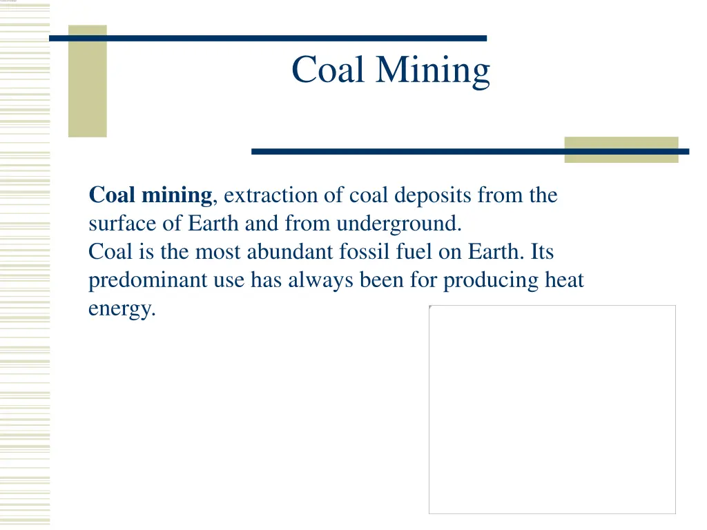 coal mining