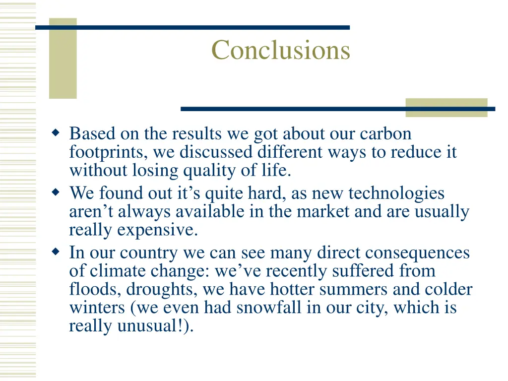conclusions