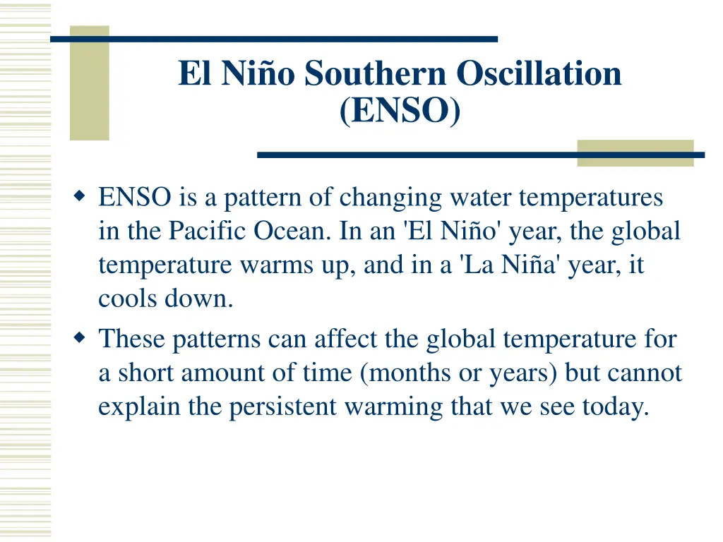 el ni o southern oscillation enso