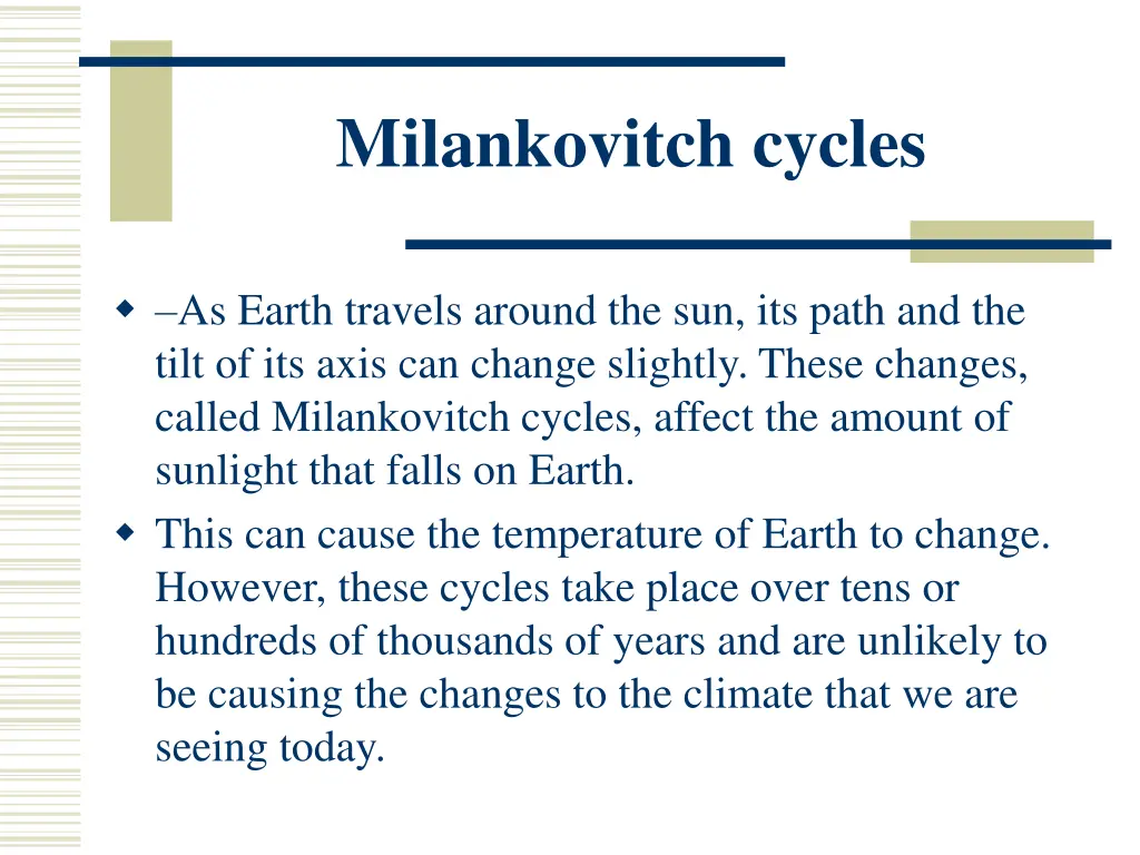 milankovitch cycles