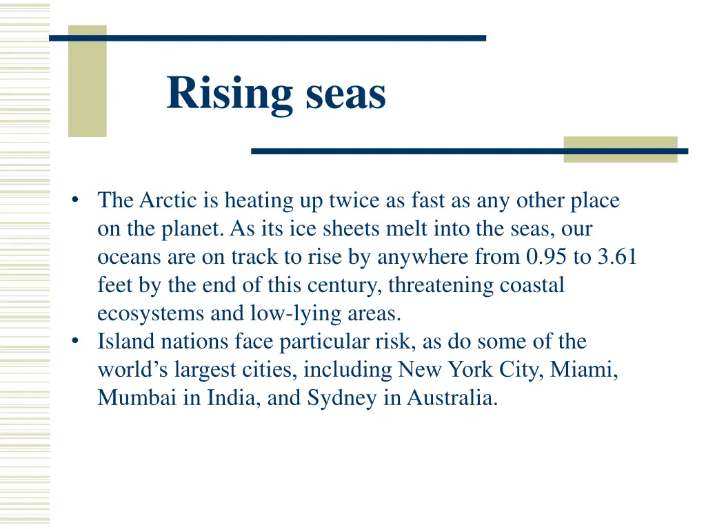 rising seas