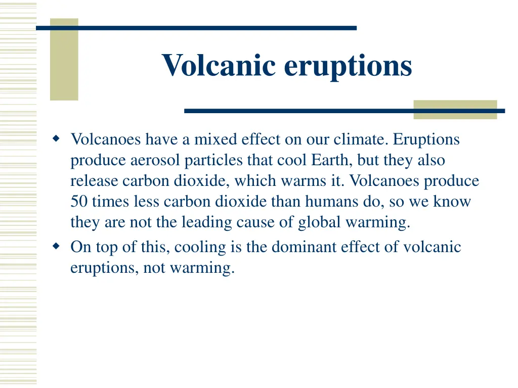 volcanic eruptions