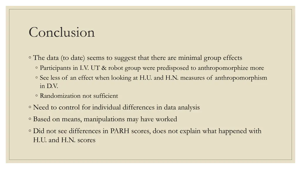 conclusion