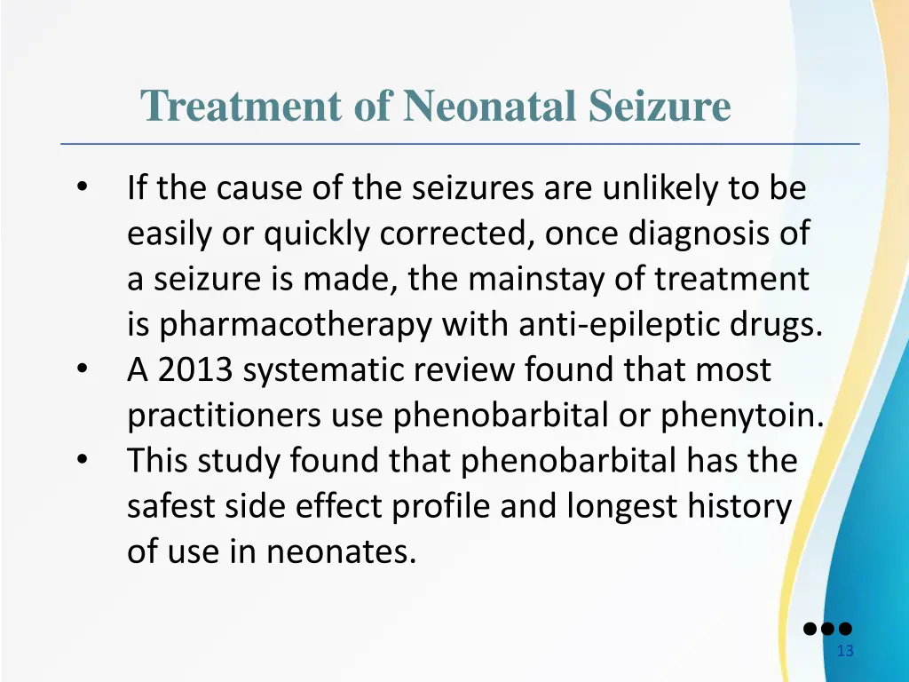 treatment of neonatal seizure 1