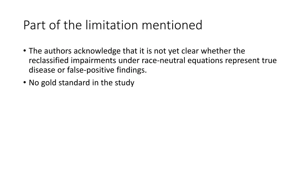 part of the limitation mentioned