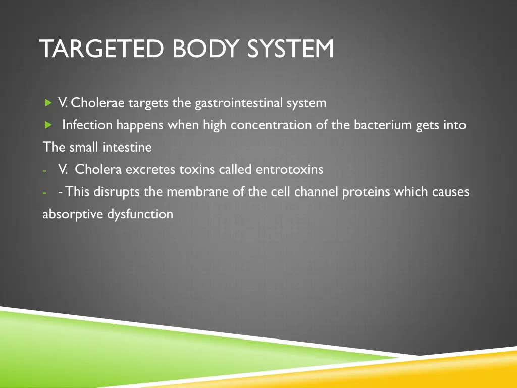 targeted body system