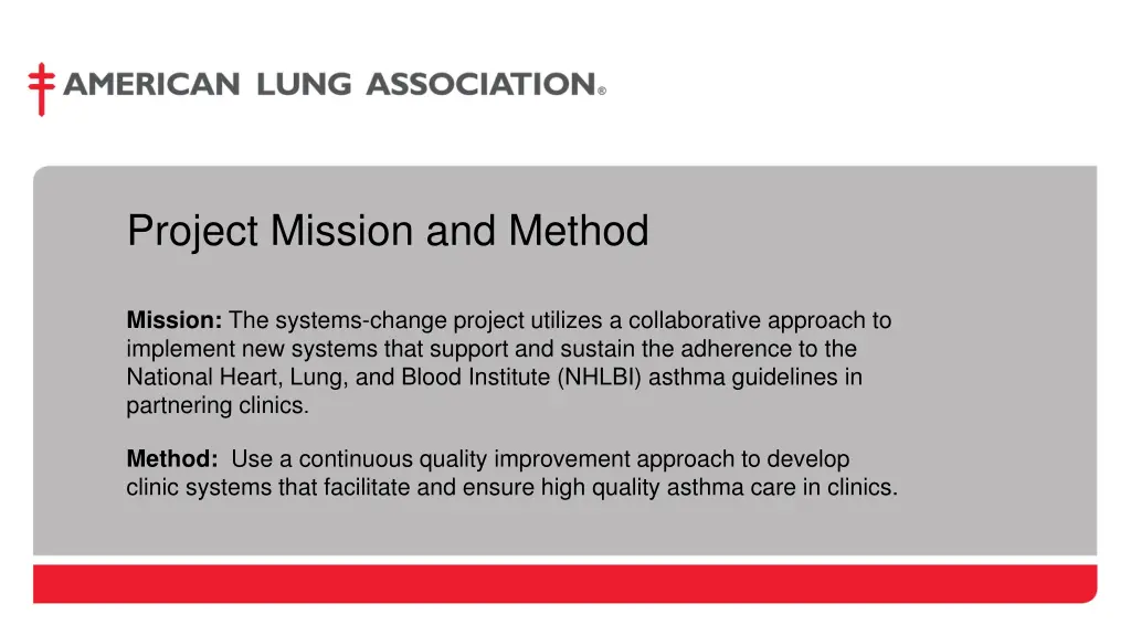 project mission and method