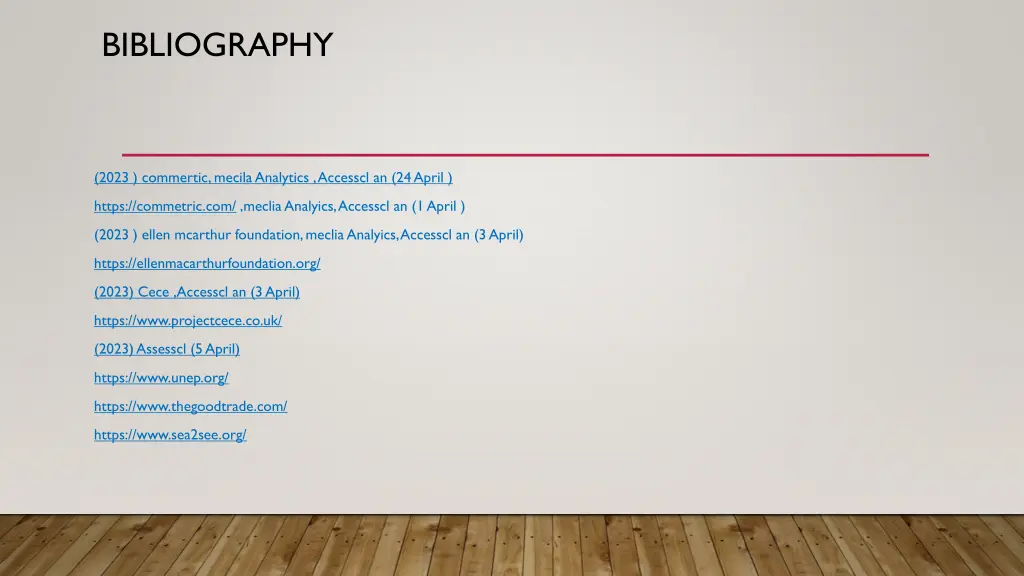 bibliography