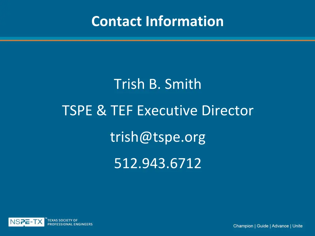 contact information