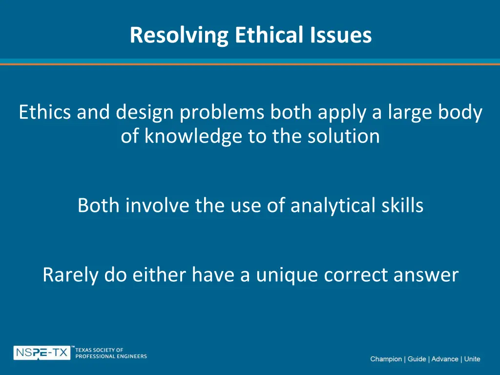 resolving ethical issues 2