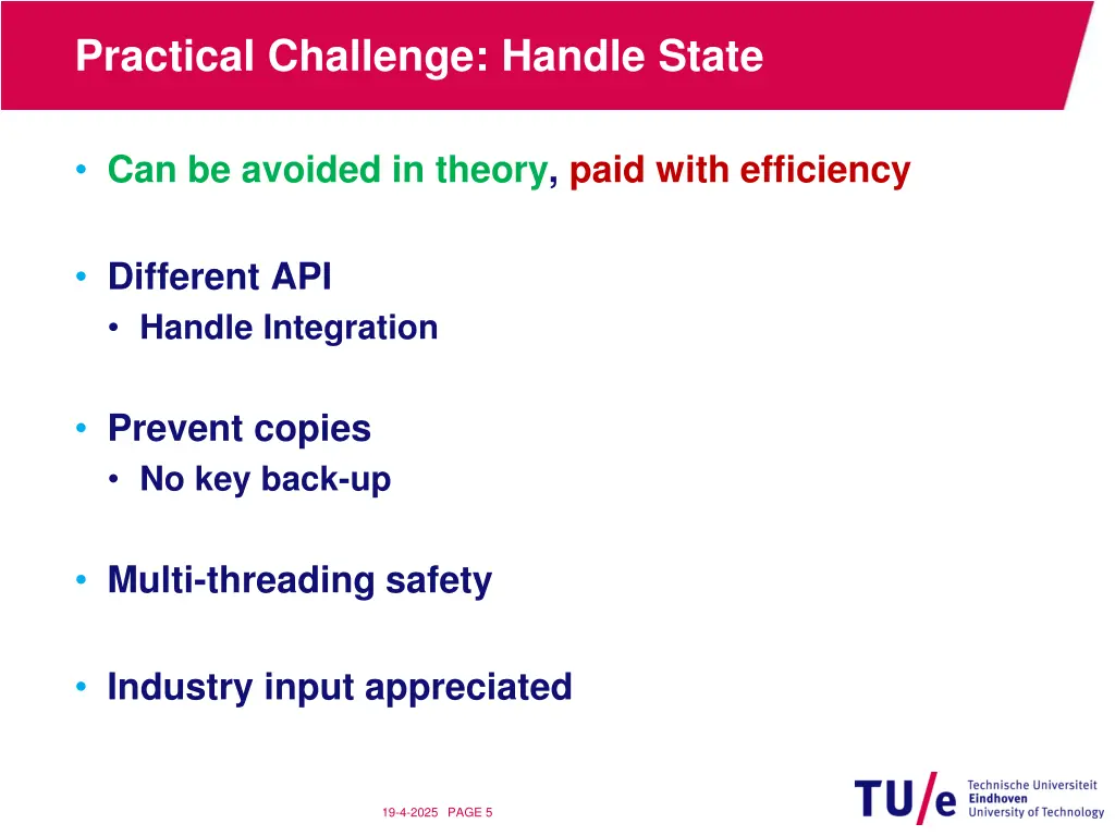 practical challenge handle state