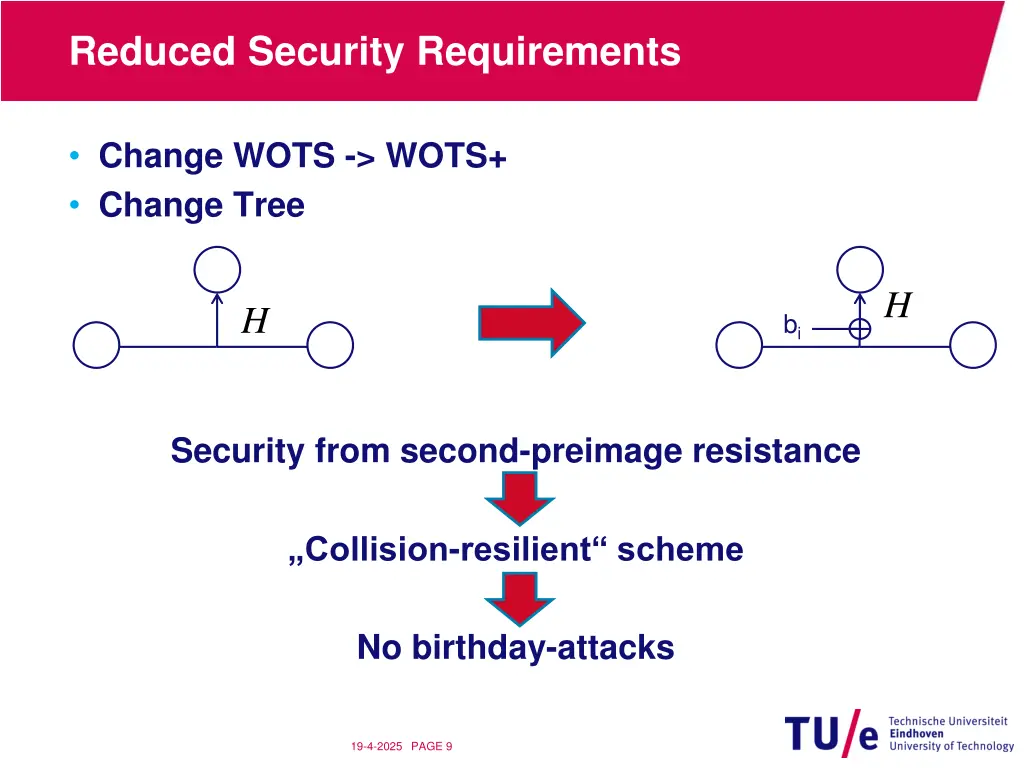 reduced security requirements