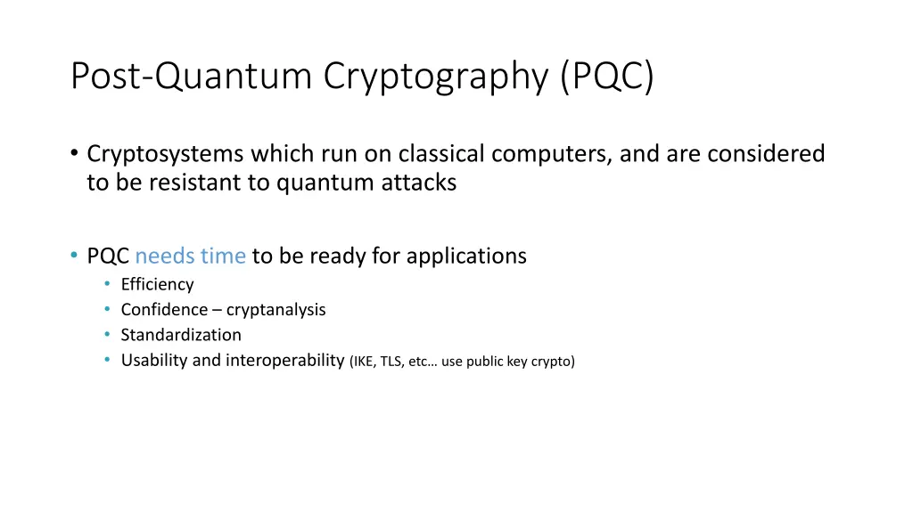 post quantum cryptography pqc