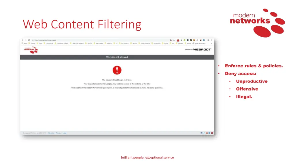 web content filtering