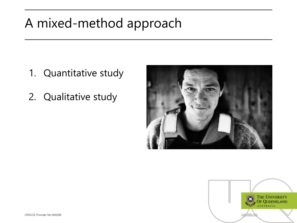 a mixed method approach