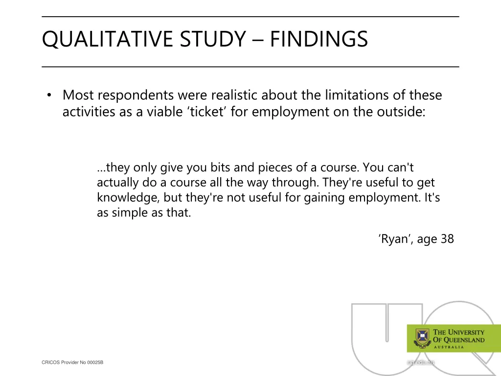 qualitative study findings