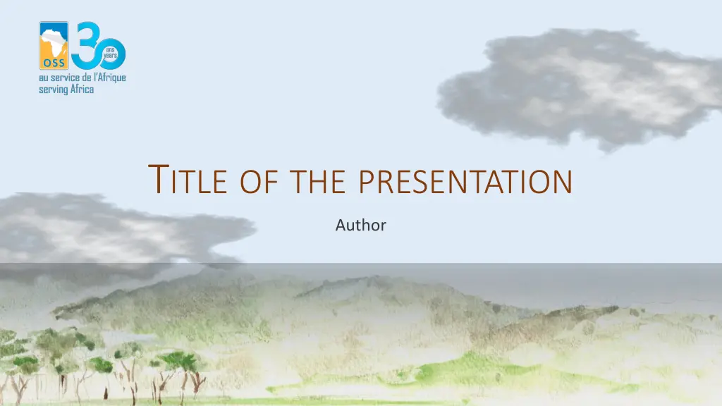 t itle of the presentation