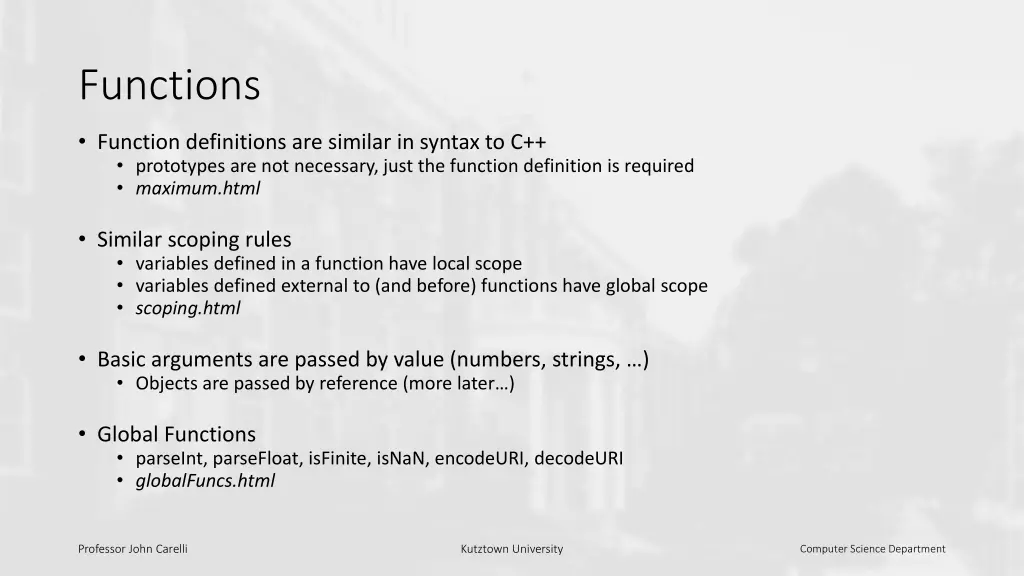 functions