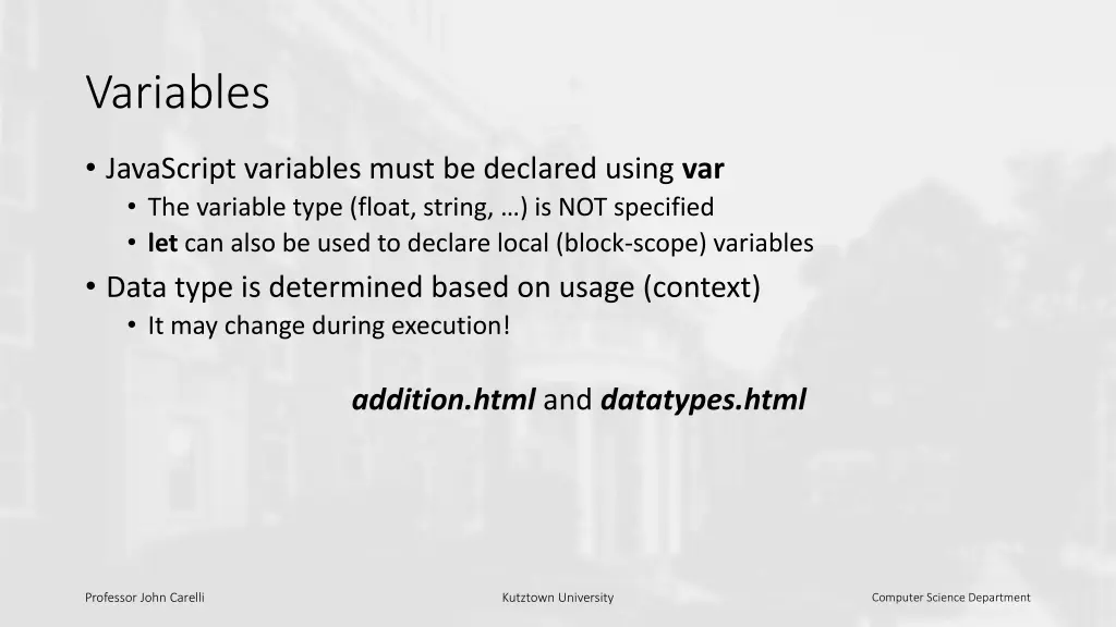 variables