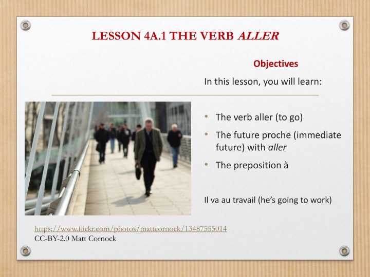 lesson 4a 1 the verb aller