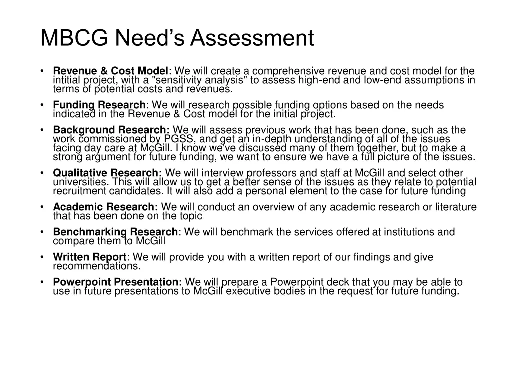 mbcg need s assessment 1