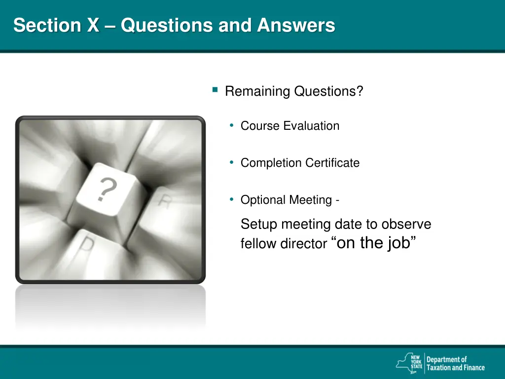 section x questions and answers