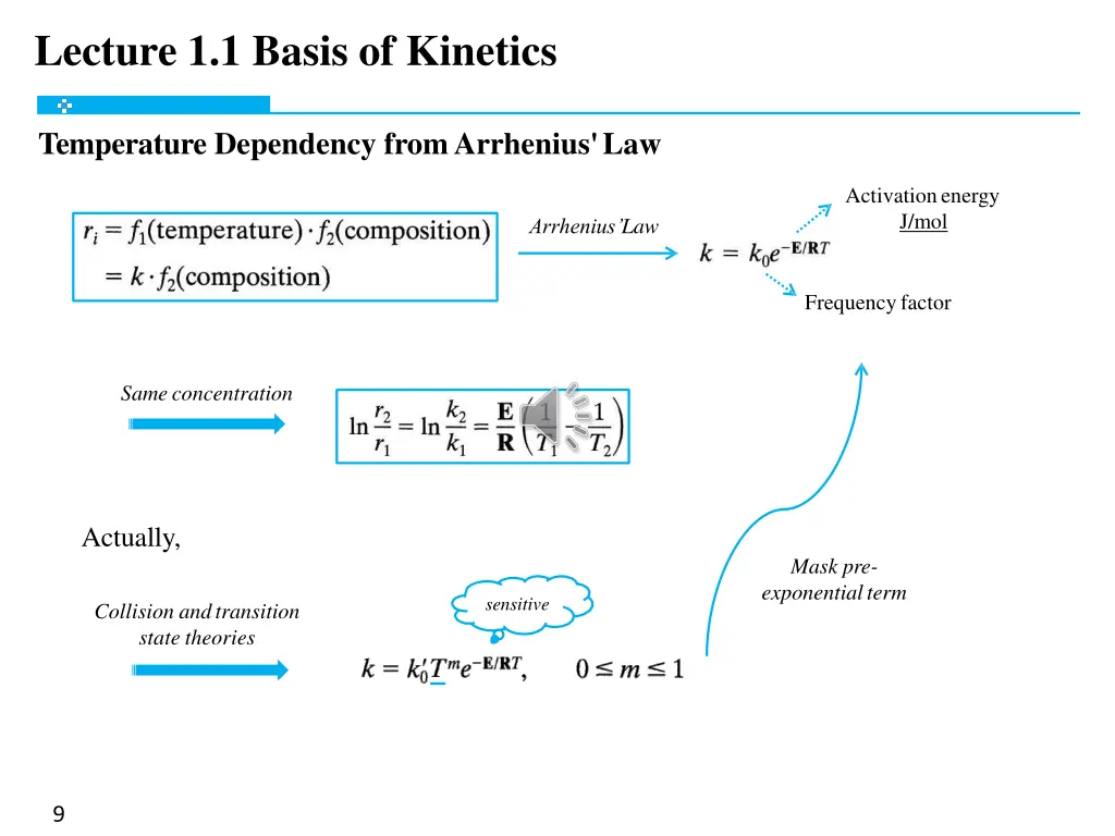 lecture 1 1 basis of kinetics 7