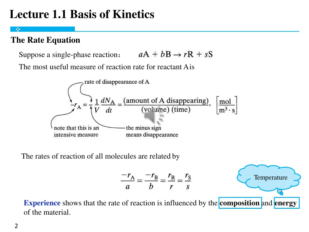 lecture 1 1 basis of kinetics