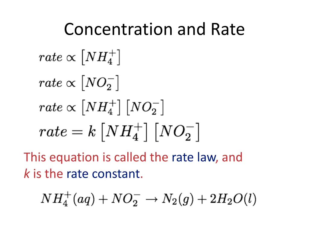 concentration and rate 1