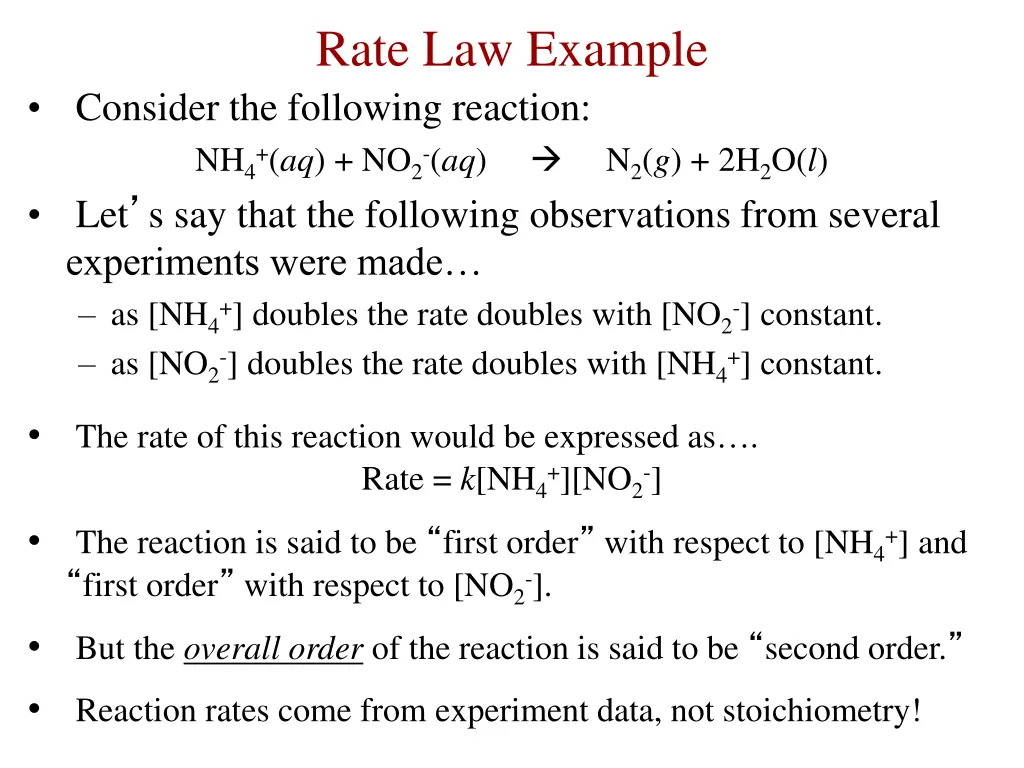 rate law example