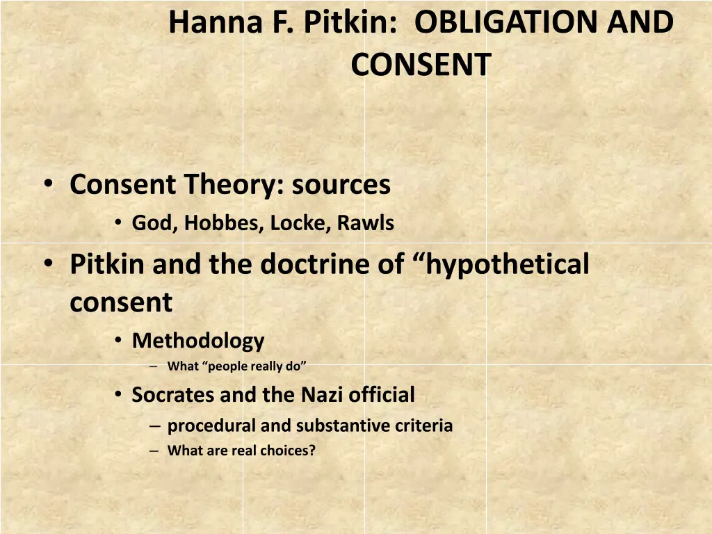 hanna f pitkin obligation and consent