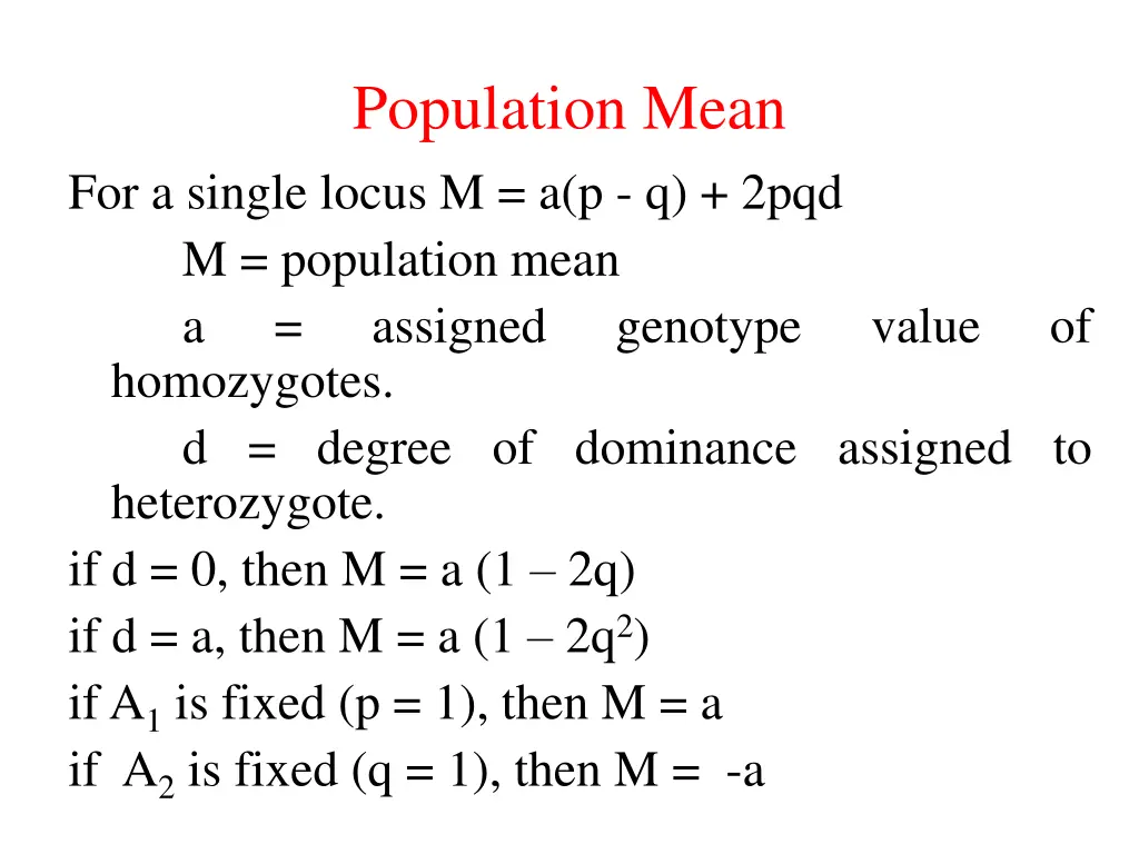 population mean