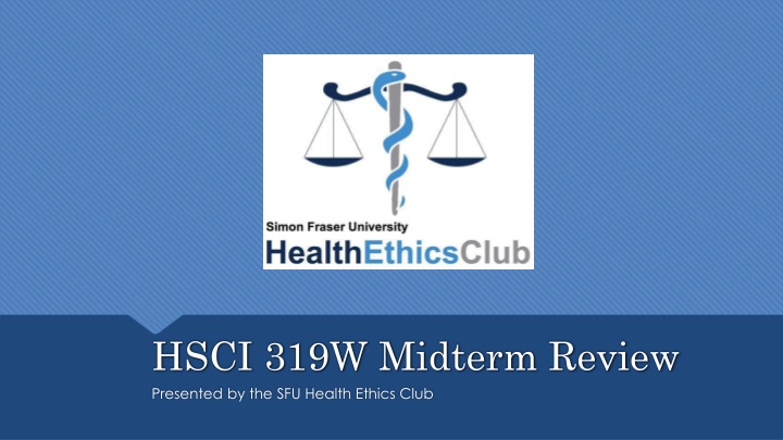 hsci 319w midterm review