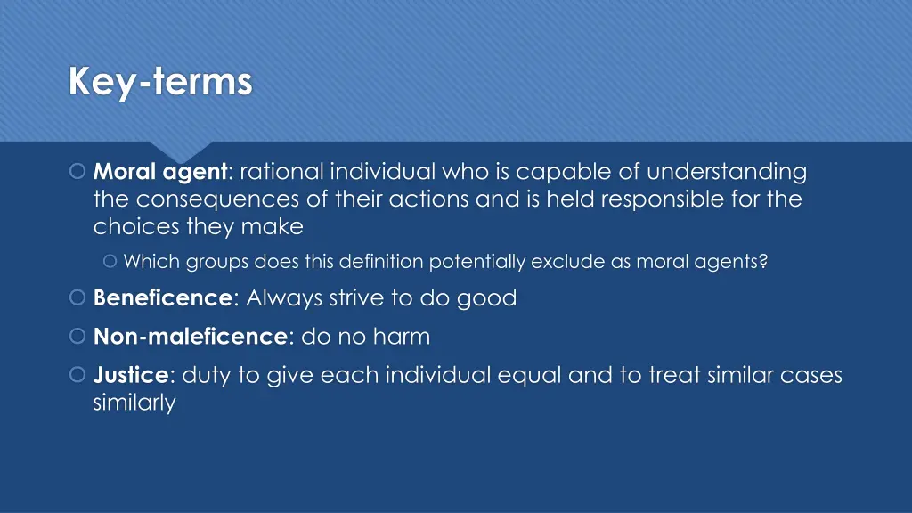 key terms