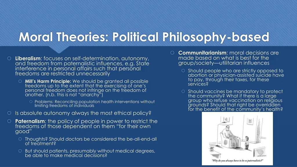 moral theories political philosophy based