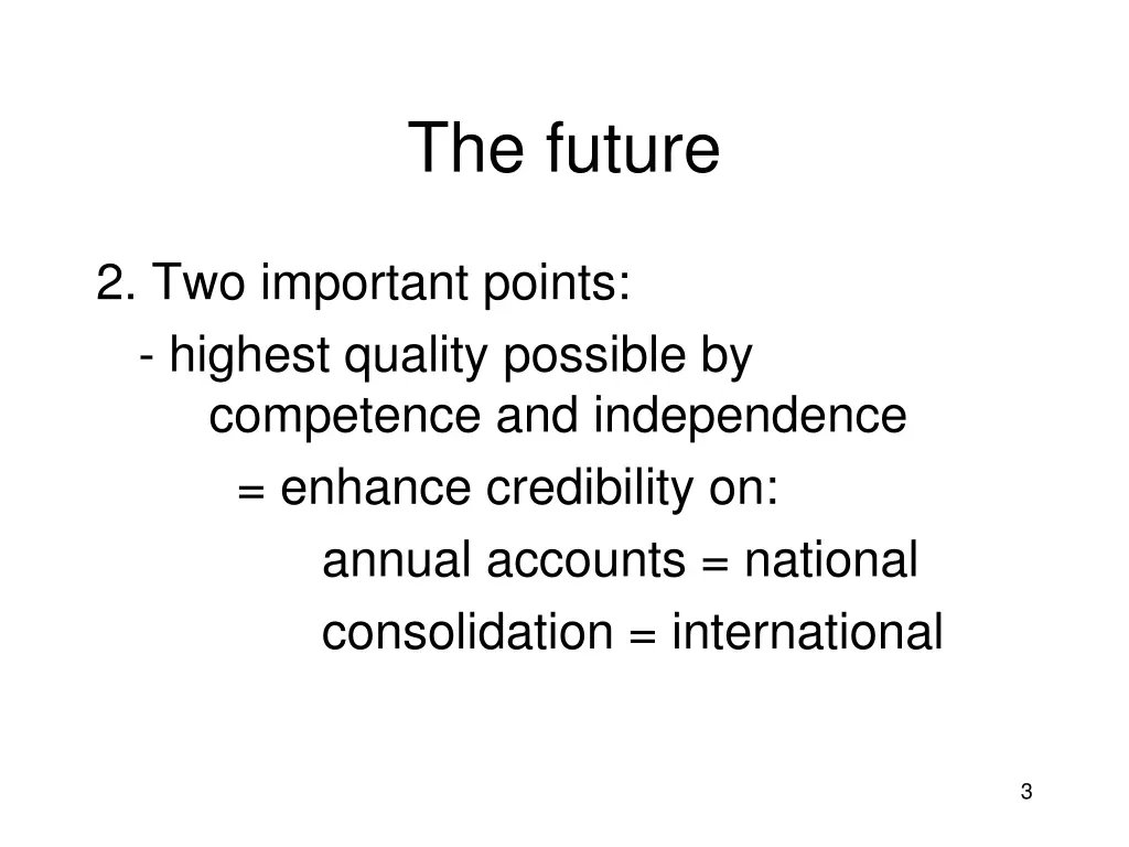 the future