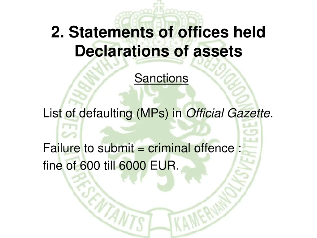 2 statements of offices held declarations 3