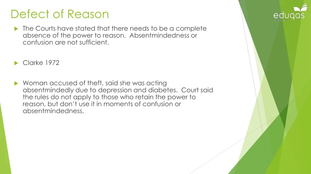 defect of reason