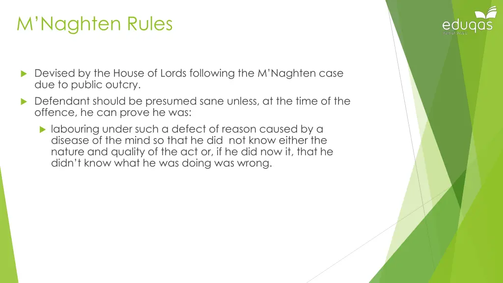 m naghten rules