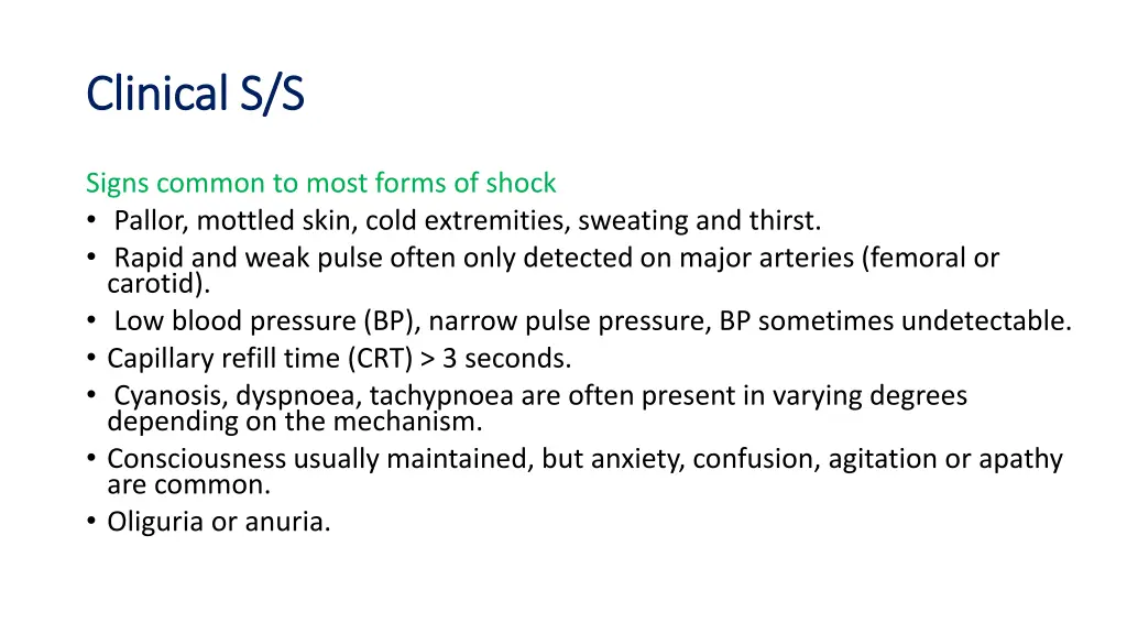 clinical s s clinical s s