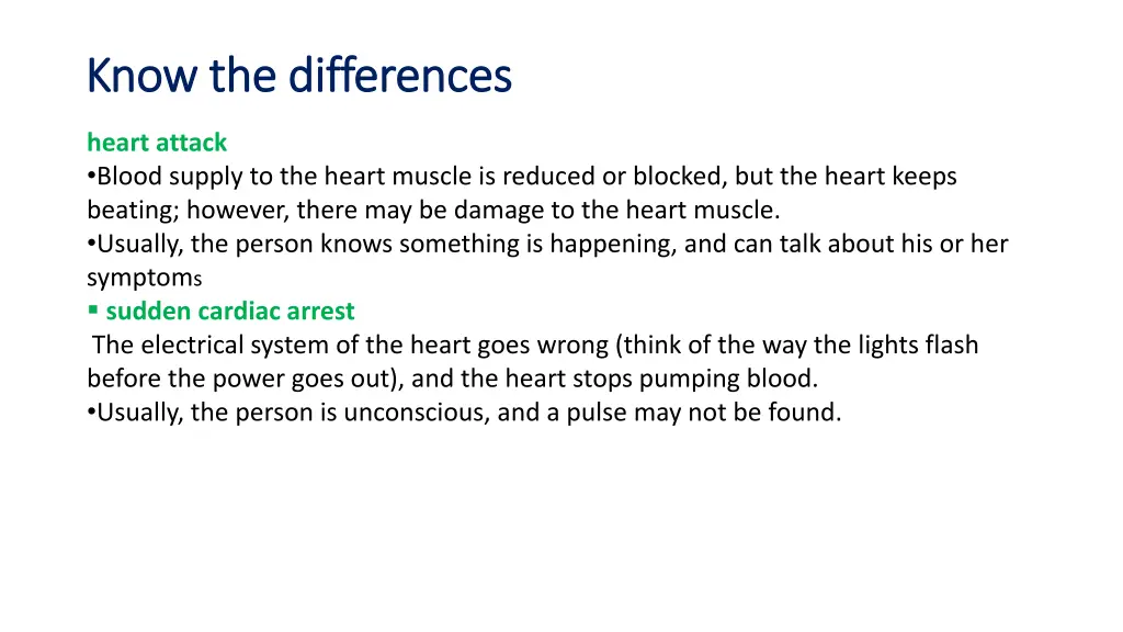 know the differences know the differences