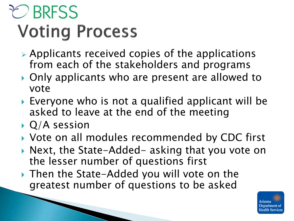 applicants received copies of the applications