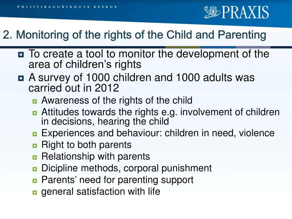 2 monitoring of the rights of the child