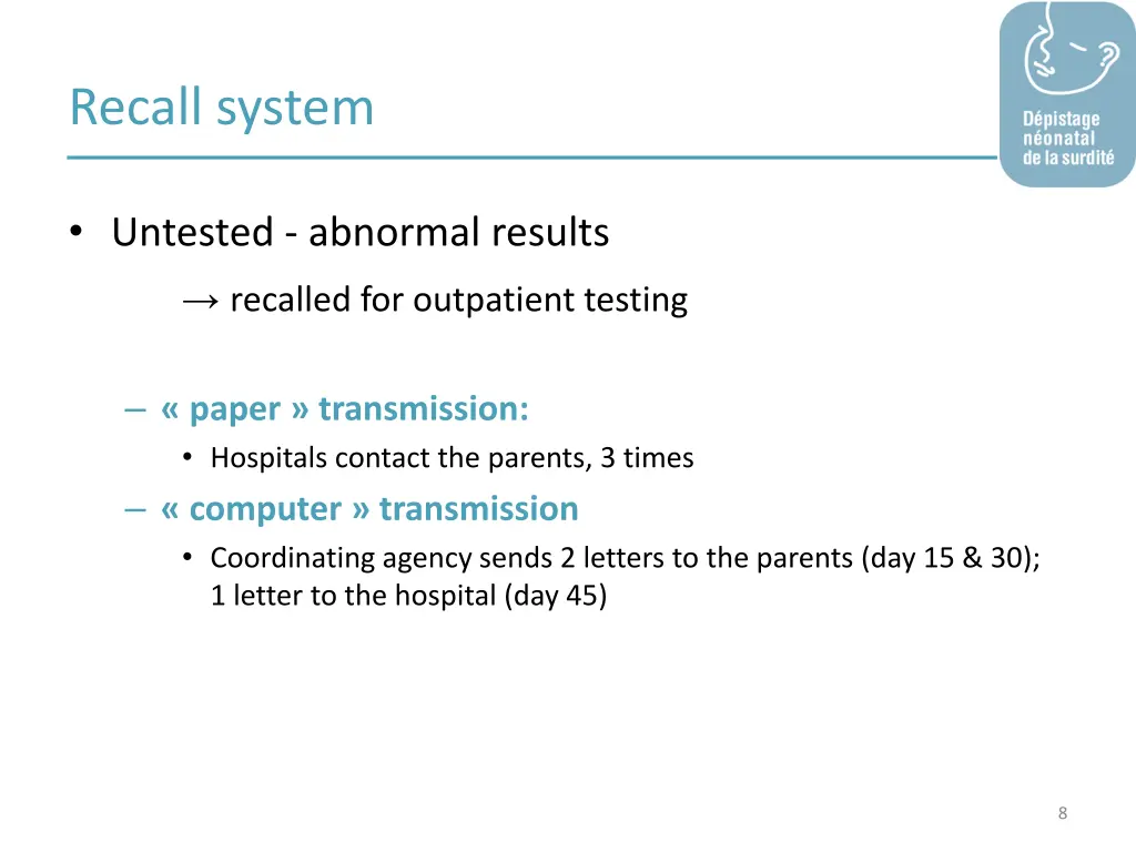 recall system