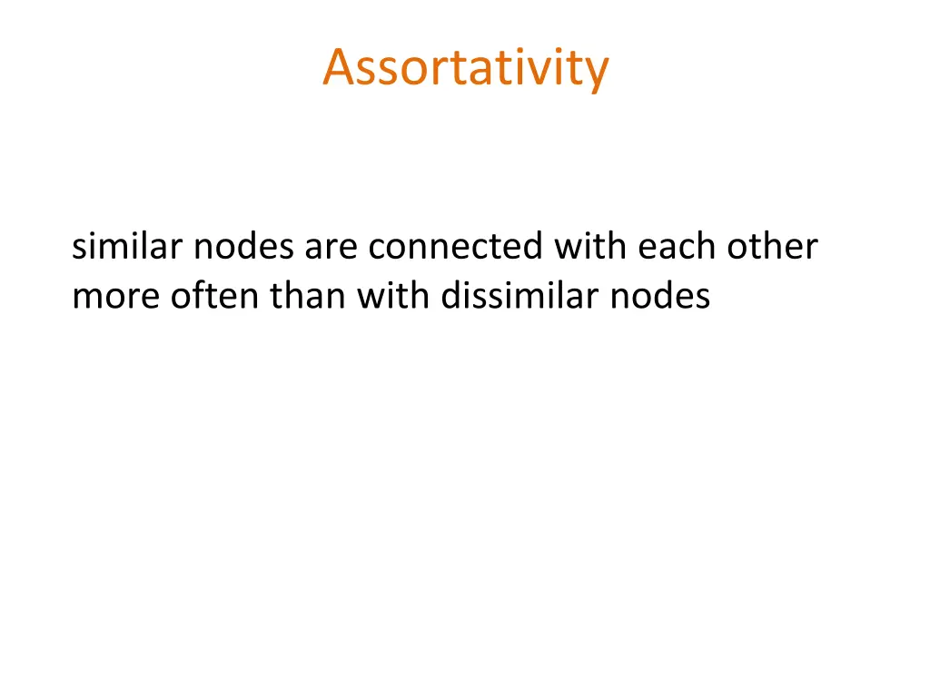 assortativity